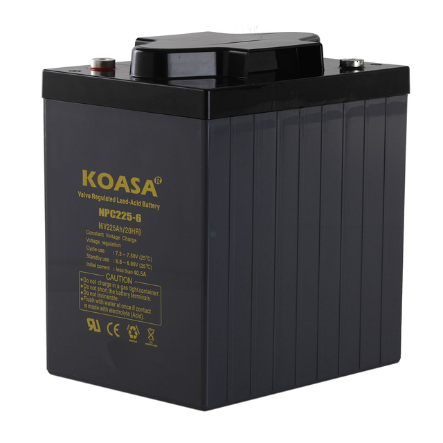 VRLA 6V 225AH Sealed Lead Acid NPC225-6 Deep Cycle Gel Battery