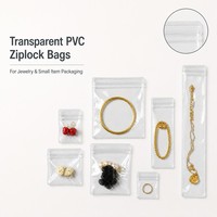 Sacs à fermeture éclair en PVC personnalisés à faible MOQ avec logo, fermeture éclair coulissante, sacs pour vêtements, pochettes transparentes imprimées à bas prix pour petites entreprises