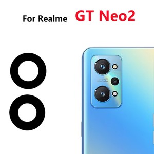 Pour Realme GT Neo 3 Neo2 GT2 Pro GT <span class=keywords><strong>Neo2T</strong></span> Master Explorer Flash couvercle d'objectif en verre de caméra arrière avec autocollant adhésif - Product Image 3