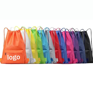 Promotion Lightweight Unisex Drawstring Backpack Large Capacity Waterproof for Sports Fitness Travel Hiking Swimming Polyester