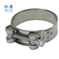 Collier de serrage à vis en T robuste en acier inoxydable pour tuyaux haute pression, collier de serrage industriel avec fermeture à vis en T, taille personnalisée OEM