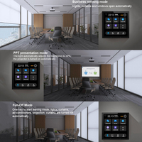 Google Smart Home Alexa Hotel Zigbee Gateway Wi-Fi Zigbee Panel de control inteligente y Panel táctil de pared de 4 pulgadas para automatización del hogar inteligente