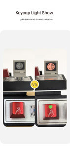 Capuchons de touches translucides en alliage d'aluminium, ornements métalliques, style Bicent Macintosh, pour clavier mécanique, testeur d'axe magnétique - Product Image 2