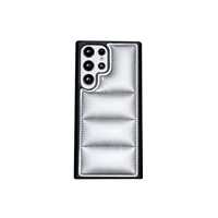 Coque de téléphone 3D en relief pour Samsung Galaxy S22, tissu ultra doux au toucher, rembourré de coton, protection PC rigide, anti-dérapant, EdgePhoneCover