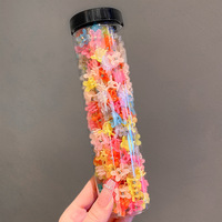 100pc/Botol Jepit Rambut Kecil Warna-warni untuk Anak Perempuan, Aksesoris Rambut Anak dengan Gaya Manis Lucu untuk Musim Semi dan Musim Panas
