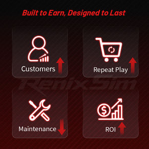 Renixsim Commercial GT Sim Racing Centers Alto rendimiento Triple pantalla Arcade Race <span class=keywords><strong>Simulator</strong></span> <span class=keywords><strong>Driving</strong></span> Cockpit con <span class=keywords><strong>PC</strong></span> - Product Image 3