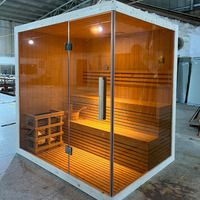 Meilleures salles de sauna à vapeur en bois Intérieur traditionnel d'usine Chaleur sèche Sauna de relaxation Bain de vapeur extérieur au design moderne