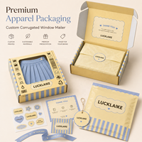 Boîtes d'expédition personnalisées en carton FSC pour abonnements de soins de la peau, avec fenêtre et logo