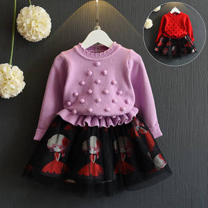 Ropa Infantil para Niñas, Suéter Bonito, Conjuntos de Ropa para Niños, Compras en Línea, Proveedor de China - Product Image 1