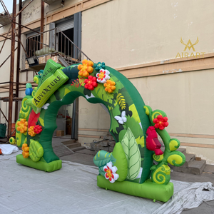<span class=keywords><strong>Arche</strong></span> gonflable Forêt Tropicale pour Fête Jungle, Entrée Gonflable Arbre Tribal <span class=keywords><strong>Vert</strong></span> pour <span class=keywords><strong>D</strong></span>écoration - Product Image 5