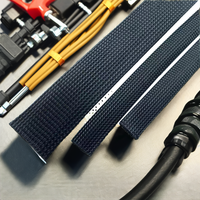 Funda Protectora Expandible para Cables Eléctricos en Espiral, Material de Poliéster y Nailon, Voltaje Nominal de 220V
