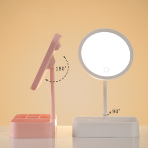 Wholesale Tabletop Personalised Makeup Led Portable Storage Vanity Cosmetic <b>Light</b> <b>Make</b> <b>up</b> Vanity Mirror GZ RTS Bulk Mixed Order - Product Image 3