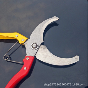 Cisailles à deux tons avec poignée, lame semi-circulaire en acier au carbone de 60 mm, finement polies, pour décapage de l'écorce des arbres fruitiers - Product Image 4