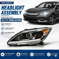 Nouvel ensemble de phares personnalisés pour Honda Accord avec projecteurs Bi LED et feux de jour WRGB contrôlés par application