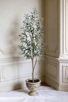 Oh Arts - Décoration d'intérieur nordique de haute qualité - Plante artificielle en olivier - Bonsaï d'extérieur - Plante artificielle réaliste - Résistante aux UV