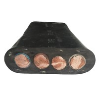 Fil/Câble de Pompe d'Irrigation Submersible Plat 14AWG~1AWG Isolation PVC/Caoutchouc 3/4 Noyaux 1.5mm2~95mm2