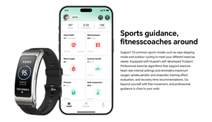 Huawei TalkBand <span class=keywords><strong>B7</strong></span> telepon Earphone Bluetooth, jam tangan pintar dengan pelacak kebugaran, Earphone Bluetooth terbaik - Product Image 3