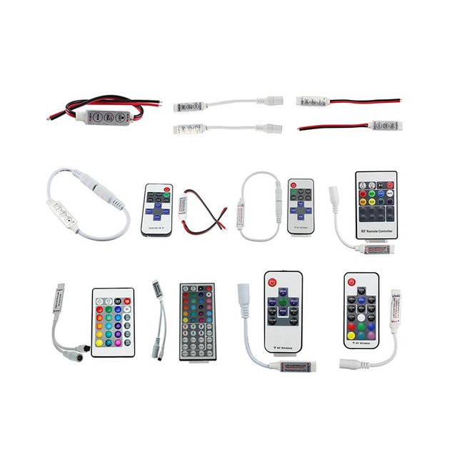Cheap Wholesale Good Pice 5050 Rgb Rgbwled Strip Light 12v 24v Led Controller Rf Remote