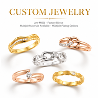 Bagues personnalisées Mosen en gros, en or, avec serti hexagonal perlé et bande en zircon cubique, bijoux délicats superposables pour le quotidien