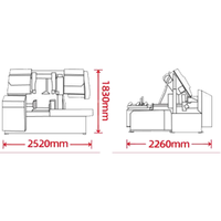 Scie à ruban CNC entièrement automatique pour couper les métaux Machine de découpe mentale intelligente et horizontale avec pince hydraulique
