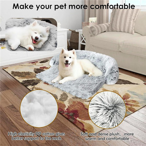 Afneembare Pluche Huisdier Bank Voor Grote Honden Huis Mat Kennel Winter Warm Wasbaar Hondenkussen - Product Image 5