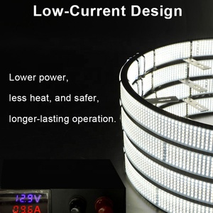 Bộ đèn <span class=keywords><strong>LED</strong></span> vòng xe tải 17 inch, 3 năm bảo hành, 10 hàng đèn viền nâng cấp lên <span class=keywords><strong>12</strong></span> hàng đèn trắng tinh khiết, dành cho xe địa hình - Product Image 4