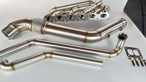 Высокопроизводительный выпускной коллектор MATCHWAY из нержавеющей стали SS304 толщиной 3 мм с двойной спиралью T4 для BMW Gen1 B58, качественный выпускной коллектор-даунпайп - Product Image 5