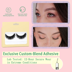 Grupos de Pestañas Autoadhesivas Rápidas y Fáciles de Usar, Resistentes al Agua, Efecto Volumen, Sin Desorden, Pestañas Individuales Sin Necesidad de Pegamento, Venta al por Mayor - Product Image 2