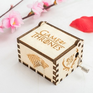 Caja de Música de Jurassic Park, Tú Eres Mi Sol, Música de Manivela de Madera, Regalo de Navidad, Regalo de Cumpleaños, Regalo de <span class=keywords><strong>A</strong></span>ño Nuevo, Dropshipping - Product Image 3