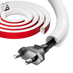 Canaletas de Plástico para Cables de Pared y Suelo, para TV, Hogar y Oficina, con Apertura Lateral, Fácil Acceso, Autoadhesivas, Cubre Cables - Product Image 4