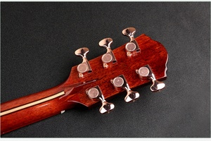 Weifang Rebon 6 corde 41 pollici tutto solido abete rosso e mogano acustica chitarra elettrica - Product Image 4