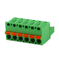 Connecteurs électriques à ressort, bornier à prise à douille à bride, profil de 5.08mm