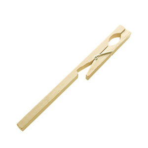 Pinza de bambú natural para tubos de ensayo, soporte de laboratorio con aislamiento térmico para experimentos de química, uso didáctico para estudiantes - Product Image 6