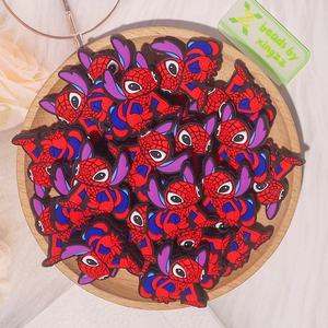 Giocattolo a forma di cartone animato morbido che fa masticare altri sciolti punti <span class=keywords><strong>Spiderman</strong></span> in Silicone perline perline focali braccialetto charm per penne - Product Image 1