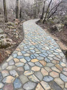 Rusty <span class=keywords><strong>Slate</strong></span> lối đi vườn con đường điên lát đá với meshed trở lại đá tự nhiên flagstone pavers ngoài trời sàn gạch - Product Image 2