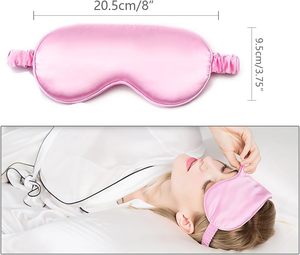 맞춤형 로고 멀버리 실크 안대 프리미엄 섬유 완전 차광 수면 안대 가정용 실크 안대 수면 세트 - Product Image 2