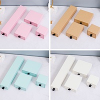 Caja de Embalaje de Joyería Rectangular Simple y Moderna con Logotipo Personalizado, Caja de Papel Premium con Cajón Deslizable, Varios Tamaños, Venta al por Mayor