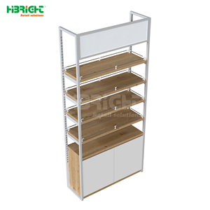 Exhibidor Modular Recto y de Esquina Highbright con Estantes de Madera Natural para Tiendas de Conveniencia - Product Image 2