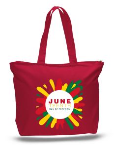 Cadeaux souvenirs personnalisés pour le camp d'été, sac fourre-tout en toile épaisse avec fermeture éclair de 12 oz, sac de voyage à bandoulière pour la plage - Product Image 2