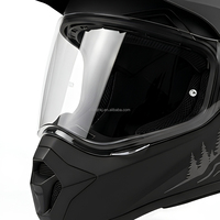 Casque de moto intégral double sport de qualité supérieure 2026 avec logo personnalisé, homologué DOT, double visière, nouvelle taille jeune grande
