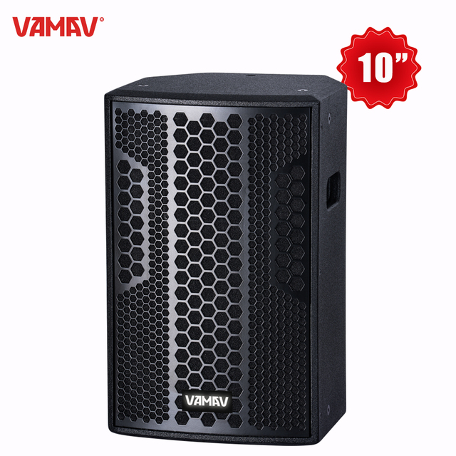 AMAV Pro Audio NOVA TX10 10-inch Wooden Active Speaker, 400W RMS, Built-in DSP & Class D Amplifier, Supports Bluetooth & Mic
