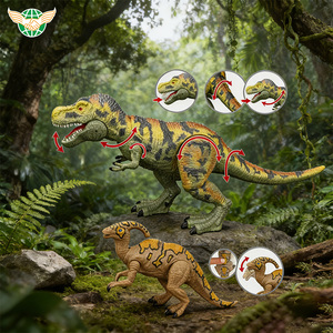 Ensemble de jouets de scène du monde des <span class=keywords><strong>dinosaures</strong></span>, modèle de dinosaure multi-pièces avec accessoires de scène pour enfants, jeu éducatif - Product Image 4