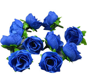 Flores Artificiales al por Mayor, Cabezas de Flores Artificiales, Rosa de Terciopelo Artificial para Decoración de Bodas - Product Image 1