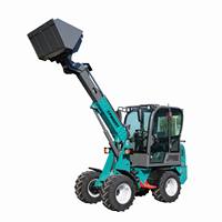 Minipala compatta da 0,8 tonnellate con batteria da 72V 200Ah, sterzo completamente idraulico, piccola pala per lavori agricoli e edili