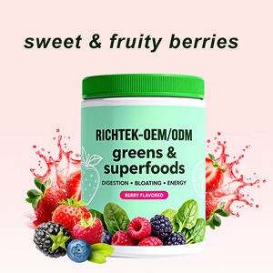 Richtek OEM ODM Nahrungsergänzungsmittel mit natürlichem Beerengeschmack, Stevia-Blattextrakt, Grünes Superfoods-Pulver - Product Image 3