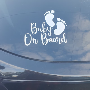 Personalizado divertido Niño <span class=keywords><strong>a</strong></span> <span class=keywords><strong>bordo</strong></span> bebé vinilo coche ventana parachoques calcomaní<span class=keywords><strong>a</strong></span> calidad superior <span class=keywords><strong>a</strong></span> <span class=keywords><strong>bordo</strong></span> pies pegatina para coches - Product Image 2
