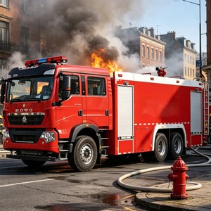 Camión de Bomberos HOWO con Tanque de Agua 6X4, Camión Contra Incendios con Bomba para Extinción de Incendios - Product Image 1