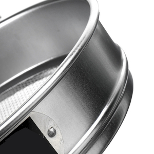 Tamis de laboratoire en acier inoxydable 200 mm, maille ASTM E11 # 8,10,12,14,16,18,20 (2,36 mm~0,85 mm) pour sols, sable et agrégats - Product Image 6