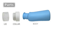 Lot de 4 flacons de voyage en silicone de qualité alimentaire approuvés par la TSA, étanches, écologiques, pour cosmétiques, soins de la peau, sérum, lotion, shampoing