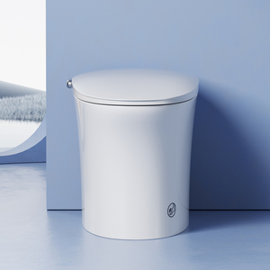 WC intelligent de luxe entièrement connecté pour hôtel, maison, villa, avec télécommande, fixation au sol, chasse d'eau S-trap, siège chauffant MDG8 Voice Co - Product Image 5